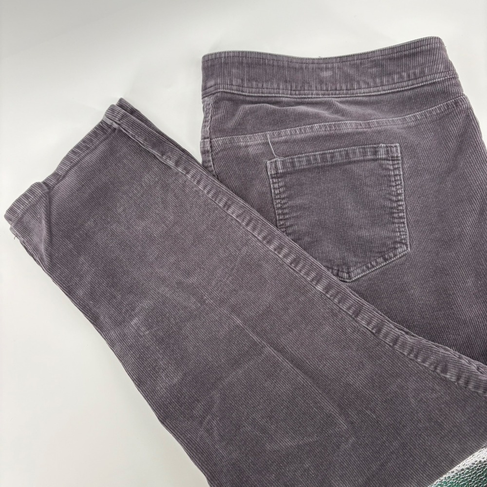 Kim Rogers Womens Corduroy Pants Size‎ 20W Straight Leg Tummy Control Gray